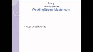 Funny Speeches for Weddings Jokes and Comedy for Weddings [upl. by Sacks]