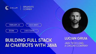 Building full stack AI chatbots with Java  Live coding session [upl. by Nylorak]