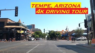 Tempe Arizona  4k Driving Tour  Dashcam [upl. by Erlene]