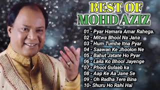 MohdAziz Alka Yagnik Audio Jukebox Mohammed Aziz Old is Gold Bollywood Songs Collec [upl. by Nimsaj266]