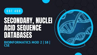 Secondary Databases Pfam PRINTS  CST468  Bioinformatics MODULE 2  KTU  Anna Thomas  SJCET [upl. by Vaden]