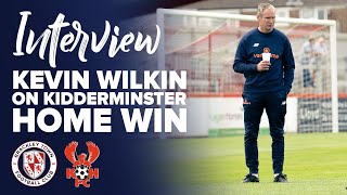 INTERVIEW Kevin Wilkin on Kidderminster Harriers win [upl. by Derrik]