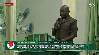 MESSAGE DU CONSEILLER DIRECT PAPA MBENZA KIANGANI DE VENDREDI 04 OCTOBRE 2024 A NKAMBA NLL JERUSALEM [upl. by Cathrin303]