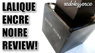 Encre Noire by Lalique Fragrance  Cologne Review [upl. by Nosyarg]