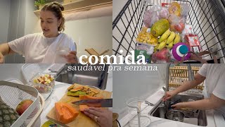 PREPARATIVOS PARA A SEMANA  comida saudável organização da geladeira e desabafos da vida [upl. by Trella]