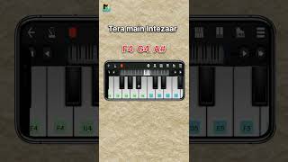 Tera main Intezaar  Easy piano 🎹 tutorial [upl. by Nylaras456]