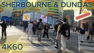 SHERBOURNE amp DUNDAS  TORONTO  FALL 2024  Gopro 4k60 [upl. by Ngo799]