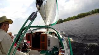 Sailing a Bayfield 32C on the St Croix River [upl. by Savvas1]