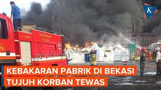 Tujuh Orang Tewas akibat Kebakaran Pabrik Pakan Ternak di Bekasi [upl. by Ablem]