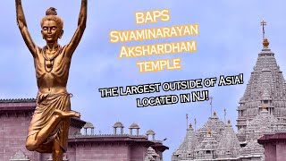 We went to the Largest Hindu Temple outside of Asia BAPS Swaminarayan Akshardham [upl. by Atsirt]