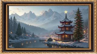 Enchanting Chinese Winter Wonderland 2Hour Christmas TV Screensaver with Calming Relaxing Music [upl. by Ajed62]