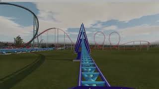 Intamin Accelerator Coaster quotBlue Heatquot [upl. by Starbuck]