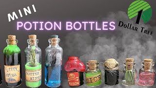 MINI Potions  Dollar Tree  DIY  Mini apothecary bottles [upl. by Asaret]