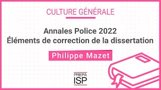 Annales Police 2022  Culture générale Officier [upl. by Emlyn324]