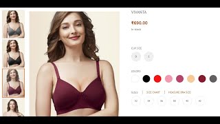 Trylo Vivanta Best Light Padded Bra for heavy bustprofilefigure Womens Adda Store [upl. by Jonina85]