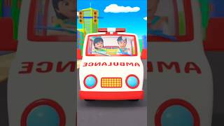 Wheels On The Ambulance wheelsontheambulance nurseryrhymes kidssongs vehicles [upl. by Anahsek]