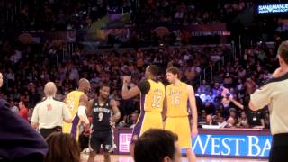 Lakers vs Grizzlies Tip Off 04052013 [upl. by Woodrow429]