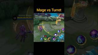 Mage vs Turret shorts mlbb mobilelegends [upl. by Aleras998]