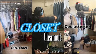 Closet Clean Out  Declutter and Organizing 2024 [upl. by Esinel]