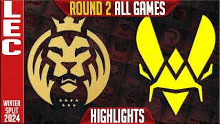 MDK vs VIT Highlights ALL GAMES  LEC Winter 2024 Playoffs Lower Round 2  MAD Lions KOI vs Vitality [upl. by Melisse]