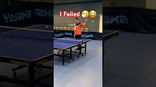 Almost got him 😅 sandpaper pinkponk swedenopen pingpong [upl. by Frasier]