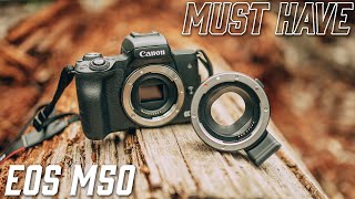 The best accessory for the CANON EOS M50 Viltrox Adapter Review [upl. by Animas]