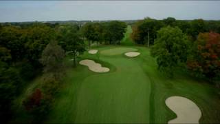 Hole 5 Flyover  Hazeltine National Golf Club [upl. by Tedie]