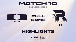 Full Highlights DK vs KT  Match 10  LCK Mùa Xuân 2024 [upl. by Silletram]