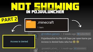 How to Fix minecraft folder not showing in Pojavlauncher  quotAccess is deniedquot Problem [upl. by Skipton]