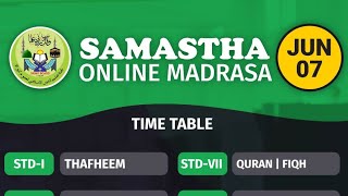 Samastha Online Class June 5  Samastha Online Madrasa Time table June 5  Samastha Online Madrasa [upl. by Ahseihs]