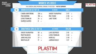 Worcester CC 1st XI v Droitwich Spa CC 1st XI [upl. by Dyraj]