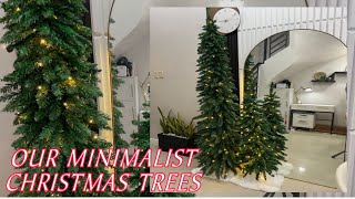 OUR MINIMALIST CHRISTMAS TREES 2024 [upl. by Maletta]