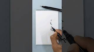 How to Draw a Dandelion  flying with Dandelion shorts art painting youtubeshorts [upl. by Atterbury377]