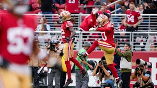 Isaac Yiadom  Interception  49ers vs Seattle Seahawks  NFL Week 11 2024 [upl. by Arikahs]