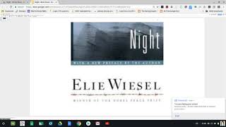 Night by Elie Wiesel Pgs 1317 [upl. by Arad591]