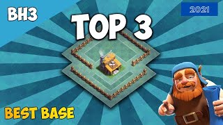 BEST Builder Hall 3 Base 2021 Copy Link  BH3 Defense base Anti 2 Star Layout  Clash of Clans 2 [upl. by Enale]