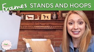 Frames Stands and Hoops for Cross Stitch  Tips Demo and Instructions [upl. by Curzon]