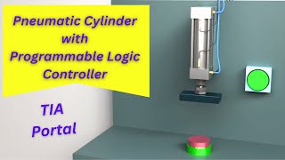 Control Pneumatic Cylinder with PLC  TIA Portal training session for Beginners [upl. by Aztiram]