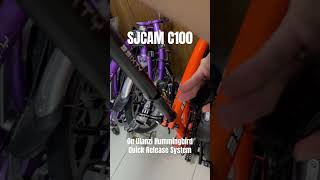 SJCAM C100 on Ulanzi Hummingbird Quick Release System mounted on bike seat post facing rear [upl. by Hanna]