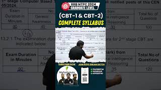 NTPC 2024  CBT1 amp CBT2 Complete Syllabus Analysis pathshalarailwayexam [upl. by Ketti]