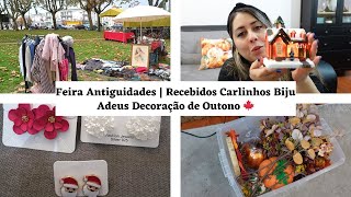 Feira Antiguidades  Recebidos Carlinhos Biju  Adeus decoração de Outono 🍁 [upl. by Berni747]