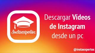 Descargar vídeos de Instagram desde PC [upl. by Euqininod82]