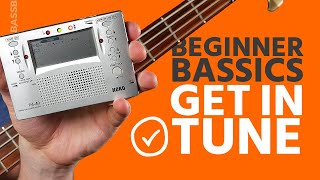 How To Tune Your Bass Beginner Bass Basics [upl. by Ehav]