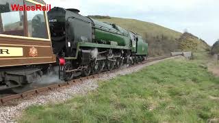 Eddystone 34028 Swanage Victorian Gala 22nd March 2024 [upl. by Airla]