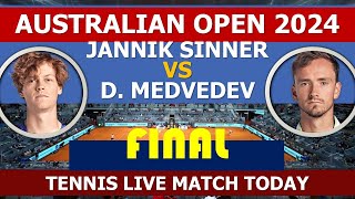 Jannik Sinner vs Daniil Medvedev  Australian Open 2024 [upl. by Odnama347]