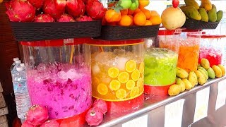 Malaysian Street Food Compilation  Fruits Smoothies [upl. by Riannon938]