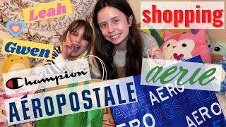 Our Outlets Shopping spree Aerie Aeropostale Champion What Kids Brands To buy Cool aerie swim [upl. by Adnuahsor]