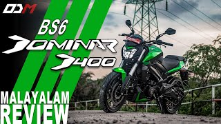 Bajaj  Dominar 400  BS6  Full Review In Malayalam  ODM [upl. by Baudelaire]