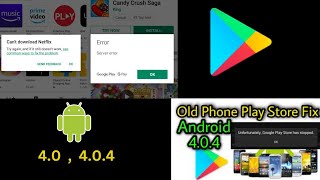 Galaxy Tab andriod 404 play store error  Old Phones Android 404 Play Store Fix [upl. by Aelat]