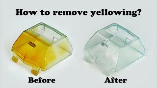 How to remove yellowing from old aged plastic Cheap amp easy [upl. by Yesor]